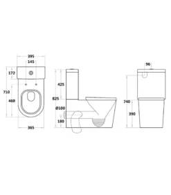 Poseidon Reno 002 Wall Faced Toilet – Gloss White 9 Poseidon Reno 002 Wall Faced Toilet – Gloss White -Renovation 002 S