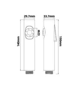 Aqua II Chrome Round Toilet Bidet Spray Kit 7 Aqua II Chrome Round Toilet Bidet Spray Kit -Renovation 0025e specification 01 4