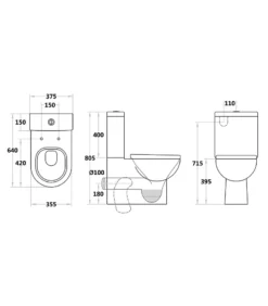 Poseidon Reno 013 Wall Faced Toilet – Gloss White 7 Poseidon Reno 013 Wall Faced Toilet – Gloss White -Renovation 013 S