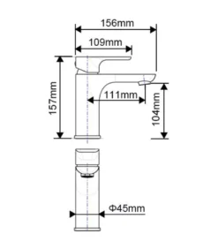 Luxus Basin Mixer – Brushed Nickel 9 Luxus Basin Mixer – Brushed Nickel -Renovation 0131.BM Line