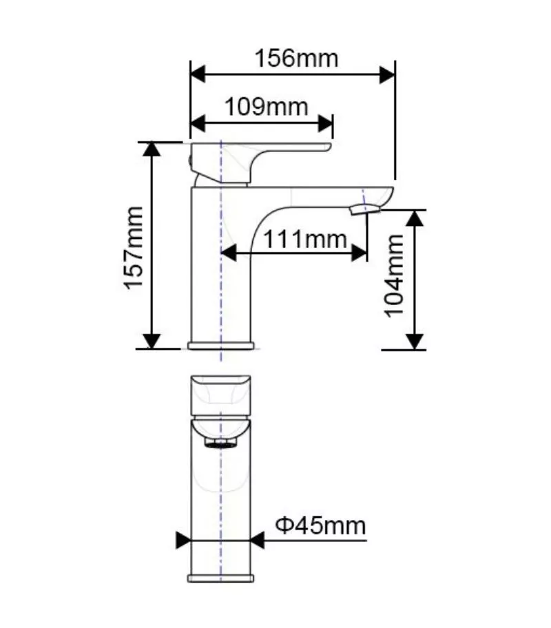 Luxus Basin Mixer – Brushed Nickel 6 Luxus Basin Mixer – Brushed Nickel - Image 4