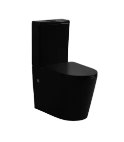 Poseidon Reno 022 Rimless Wall Faced Toilet – Matt Black