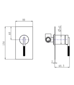 CADDENCE Wall Mixer – Brushed Brass 7 CADDENCE Wall Mixer – Brushed Brass -Renovation 0245.ST