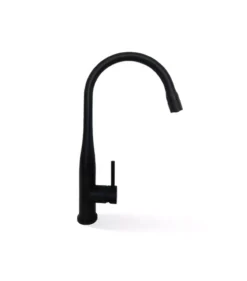 Elle Stainless Steel Matt Black Pull Out Sink Mixer