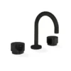Loui Matt Black Basin Tap Set -Renovation 10963