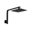 Liberty Matt Black Shower Head With Arm -Renovation 11352