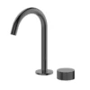 Qi Progressive Brushed Gunmetal Grey Basin Mixer