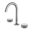 Qi Rund Chrome Basin Tap Set