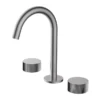 Qi Rund Brushed Nickel Basin Tap Set -Renovation 13150