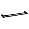 Eden Double Towel Rail – Matt Black -Renovation 14403