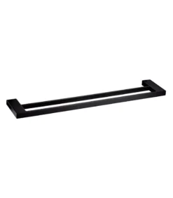 Eden Double Towel Rail – Matt Black