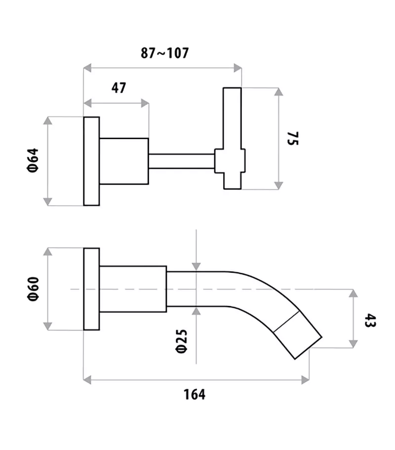 Sabin Lever Bath Tap Set 4 Sabin Lever Bath Tap Set - Image 2