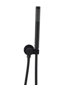 Round Matt Black Handheld Shower