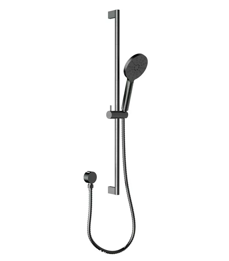 Cora Gunmetal Grey Sliding Round Shower Set 3 Cora Gunmetal Grey Sliding Round Shower Set