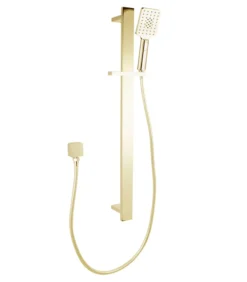 Bellino Brushed Yellow Gold Square Shower Rail