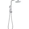 BK Rund Chrome Round Twin Shower No Rail -Renovation 14800