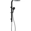Regal Matt Black Twin Shower Set With 6 Function Patent Hand Shower -Renovation 14827