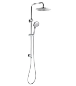 Loui Chrome Twin Shower On Rail