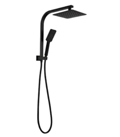 Liberty Matt Black Twin Shower Without Rail