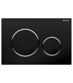 Geberit Round Matt Black Toilet Push Button Sigma20KM