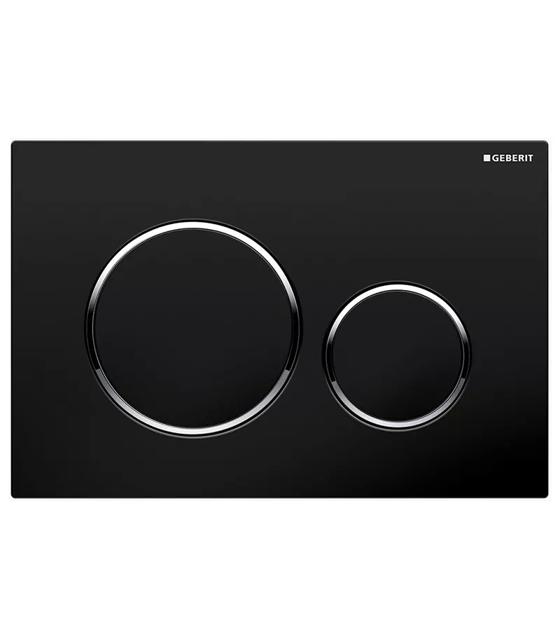 Geberit Round Matt Black Toilet Push Button Sigma20KM 3 Geberit Round Matt Black Toilet Push Button Sigma20KM