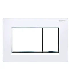 Geberit Square White Plate Toilet Push Button Sigma30KJ