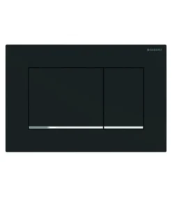 Geberit Square Matt Black Plate Toilet Push Button Sigma30MB