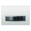 Geberit Rectangle White Glass Toilet Push Button Sigma50KJ -Renovation 14990