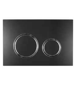 Geberit Round Matt Black Toilet Push Button Sigma21