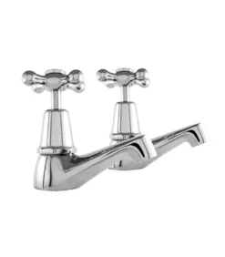 Entice Chrome Pillar Tap Set