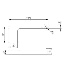 Eden Chrome Toilet Roll Holder -Renovation 5604 S 1