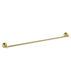 Clasico Traditional Single Towel Rail – Brushed Gold