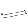 Clasico Traditional Double Towel Rail – Matt Black -Renovation 66502 MB