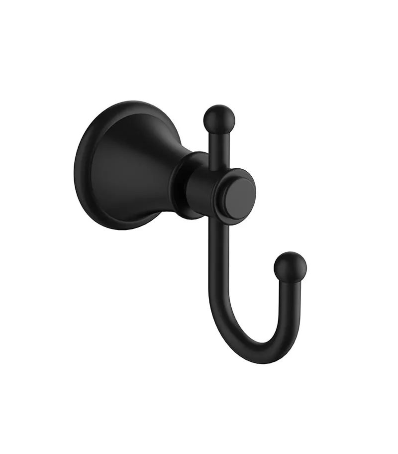 Clasico Matt Black Single Robe Hook 3 Clasico Matt Black Single Robe Hook