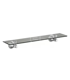Clasico Brushed Nickel Shower Glass Shelf