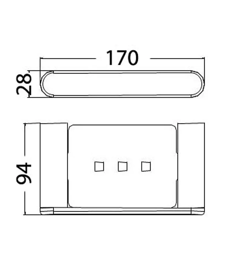 Dove Chrome Soap Basket 4 Dove Chrome Soap Basket - Image 2