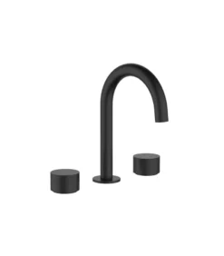 Tana Matte Black Basin Tap Set
