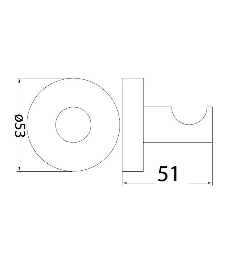 Opus Matt Black Robe Hook 4 Opus Matt Black Robe Hook - Image 2