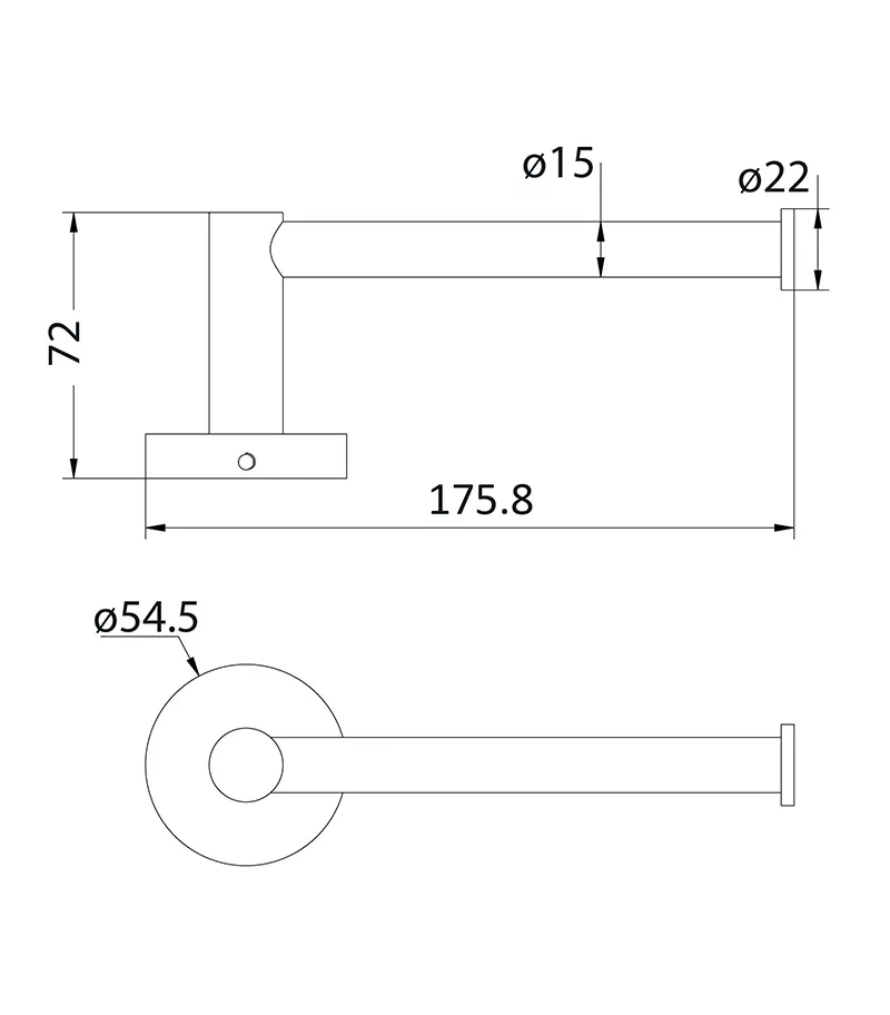 Opus Brushed Nickel Toilet Roll Holder 4 Opus Brushed Nickel Toilet Roll Holder - Image 2
