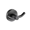 Opus Matt Black Double Robe Hook -Renovation 8125 B