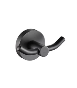 Opus Matt Black Double Robe Hook