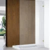 Single Frameless Shower Screen Panel – Brushed Gold -Renovation 8773