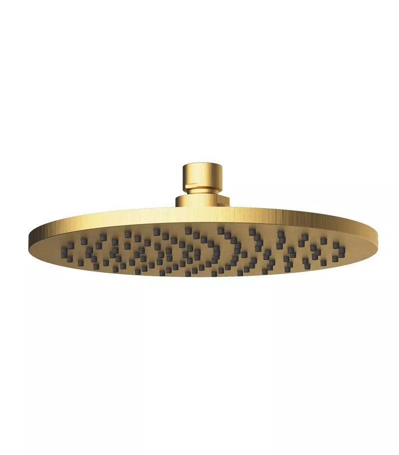 Cora 200mm Brushed Gold Shower Head 3 Cora 200mm Brushed Gold Shower Head