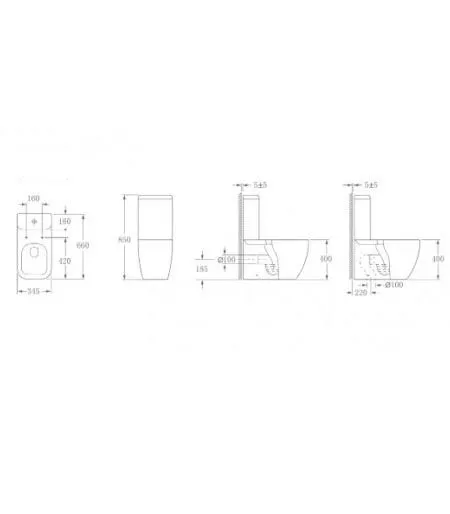 Roma Mosman Wall Faced Toilet – Gloss White 4 Roma Mosman Wall Faced Toilet – Gloss White - Image 2