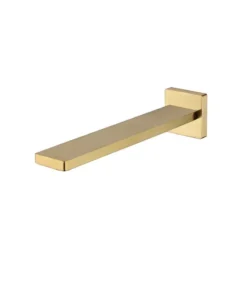 Ruki Brushed Gold Wall Mount Spout