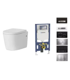 Poseidon Reno 302 Geberit Cistern Rimless Wall Hung Toilet