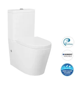 Inspire Alzano Rimless Wall Faced Toilet – Gloss White