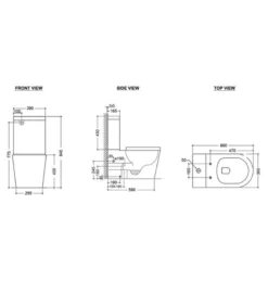 Inspire Alzano Rimless Wall Faced Toilet – Gloss White -Renovation ALAZANO IATSPKRL S