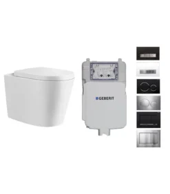 Poseidon Reno 102 Geberit In Wall Cistern Rimless Floor Pan Toilet