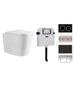 Poseidon Reno 102 R&T In Wall Cistern Floor Pan Toilet